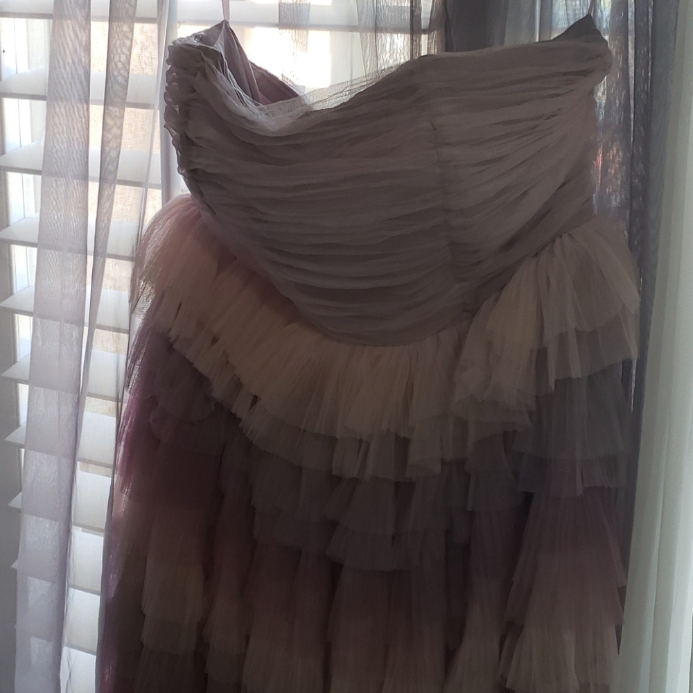 NEW ASOS Tiered Tulle Dress - Purple/Pink